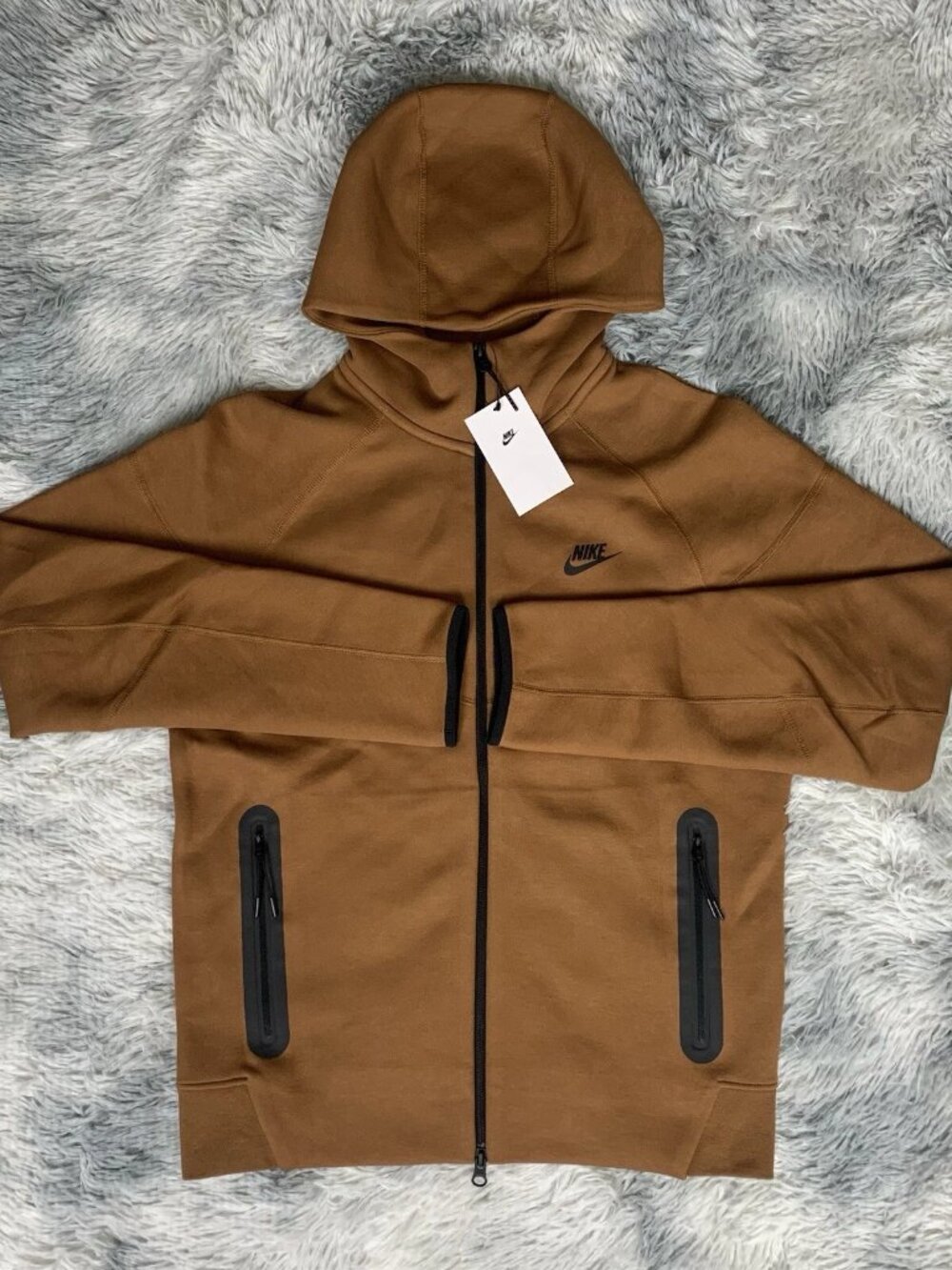 Nike Sportswear Tech Fleece Windrunner Light British Tan FB7921-281 Men Size L